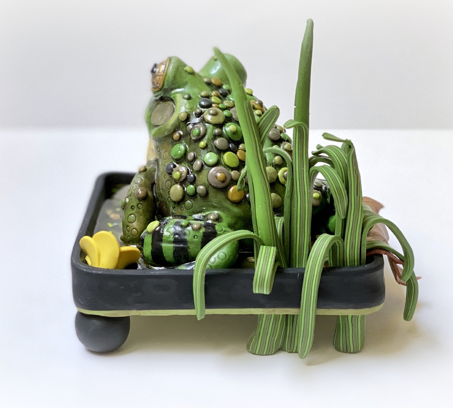 Sculpting a Polymer Clay Frog in a Pond LIVE with Melissa Terlizzi
