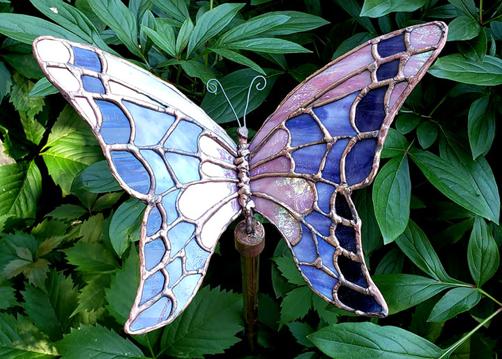 How to Make Stained Glass Garden Art! LIVE w/ Cheryl Peterson