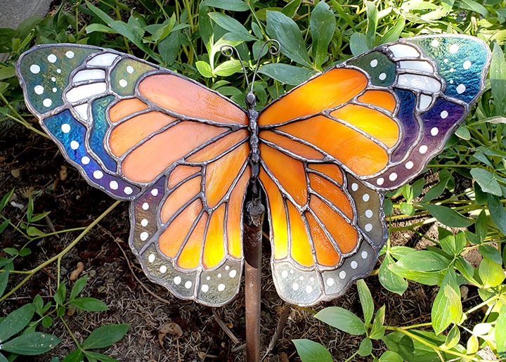 How to Make Stained Glass Garden Art! LIVE w/ Cheryl Peterson
