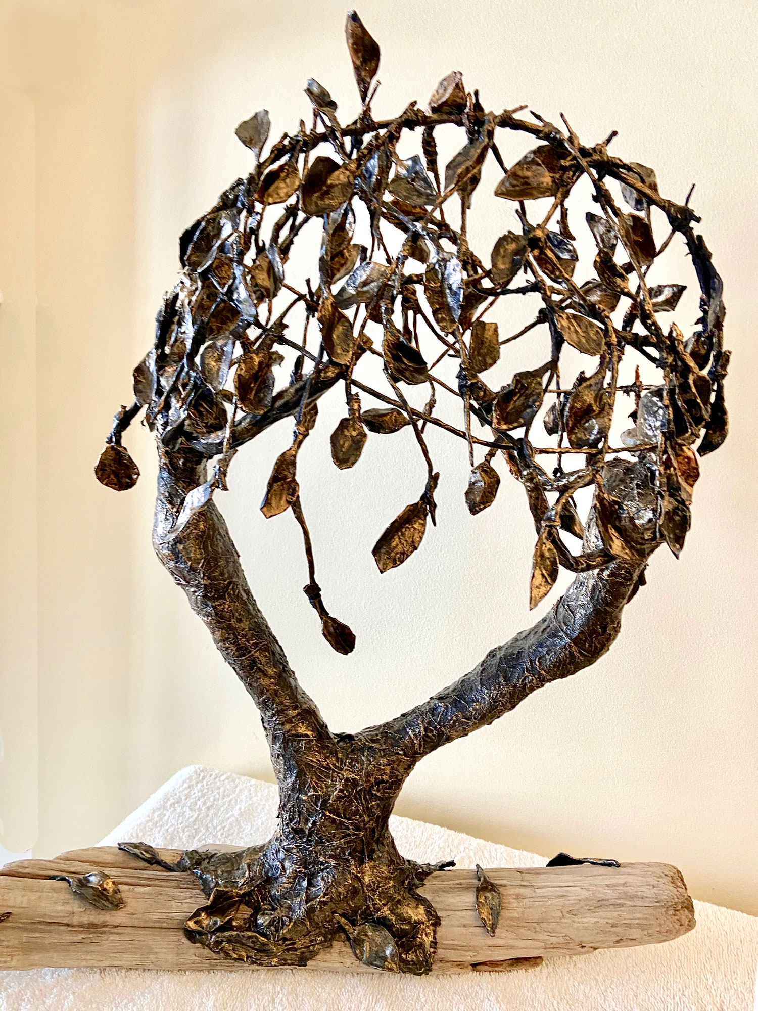 How to Make a Tree of Life with Textile Fabric Hardener! LIVE with Brenda Topley