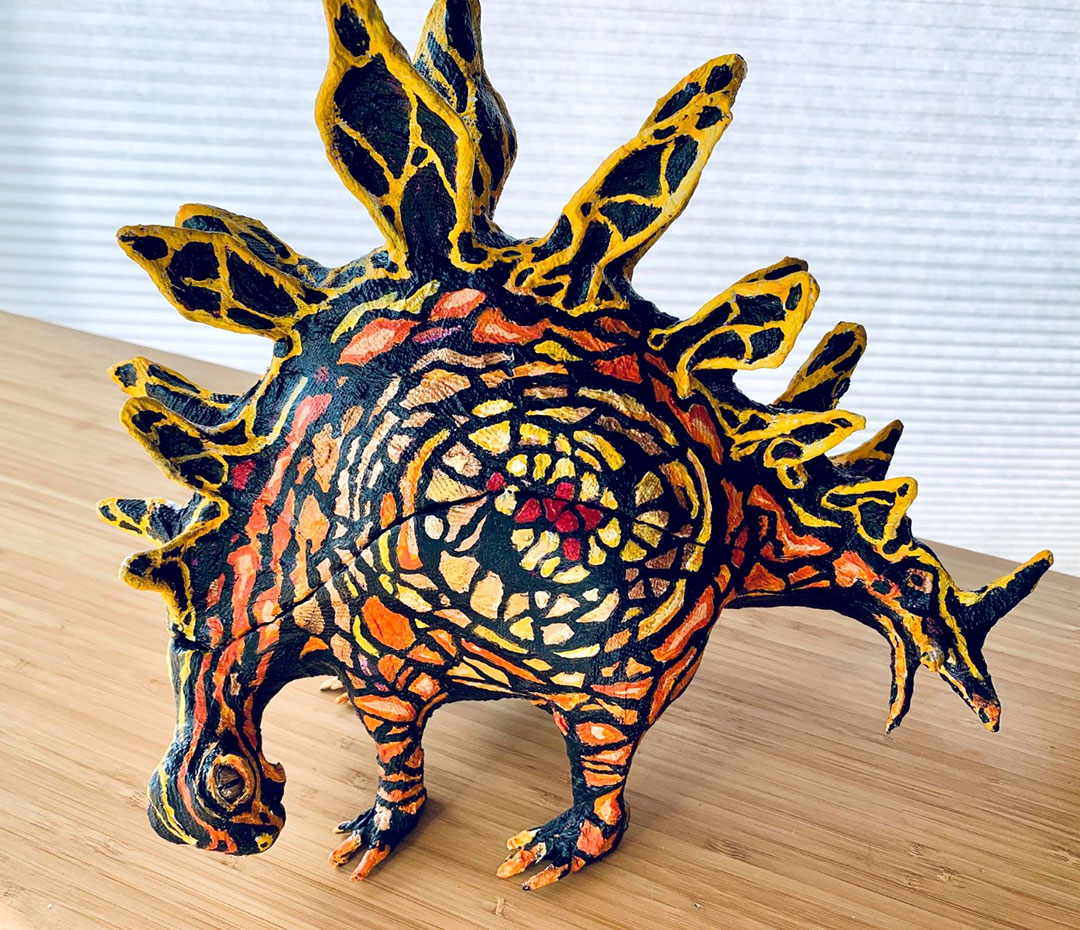 How to Make a Paper Maché Stegosaurus Box! LIVE w/ Tom Chen