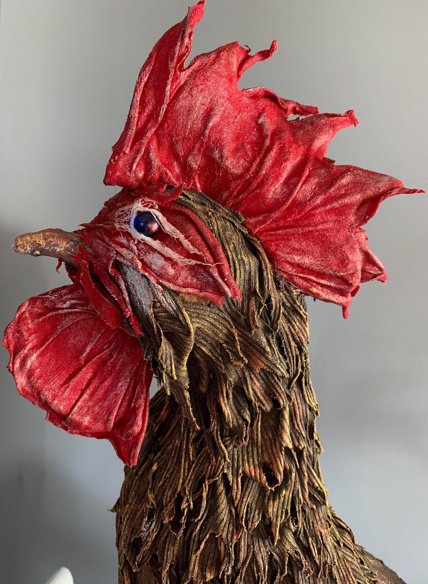How to Create a Garden Rooster with Fabric Hardener! w/ Bev Oliwa