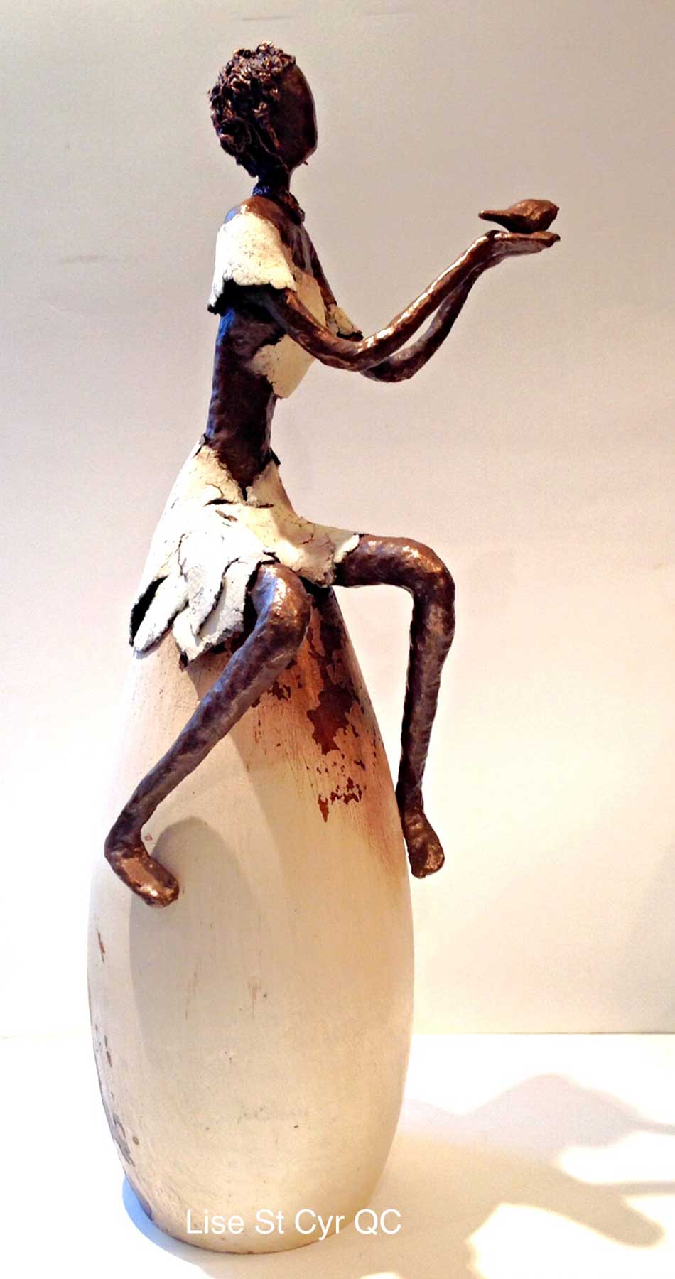 How to Create an Artstone Clay Statuette with a Bird! w/ Lise St. Cyr