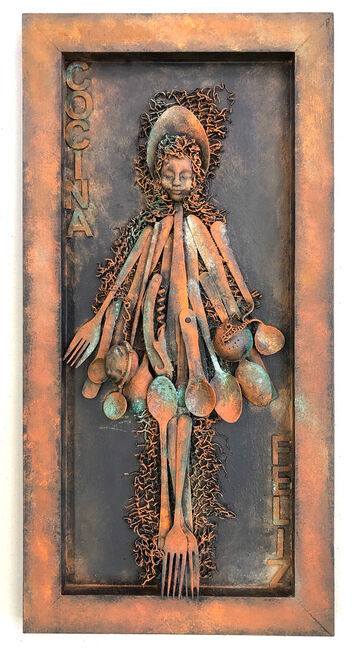 Rust Faux Finish with Paverpol on Canvas! LIVE with Lise St-Cyr