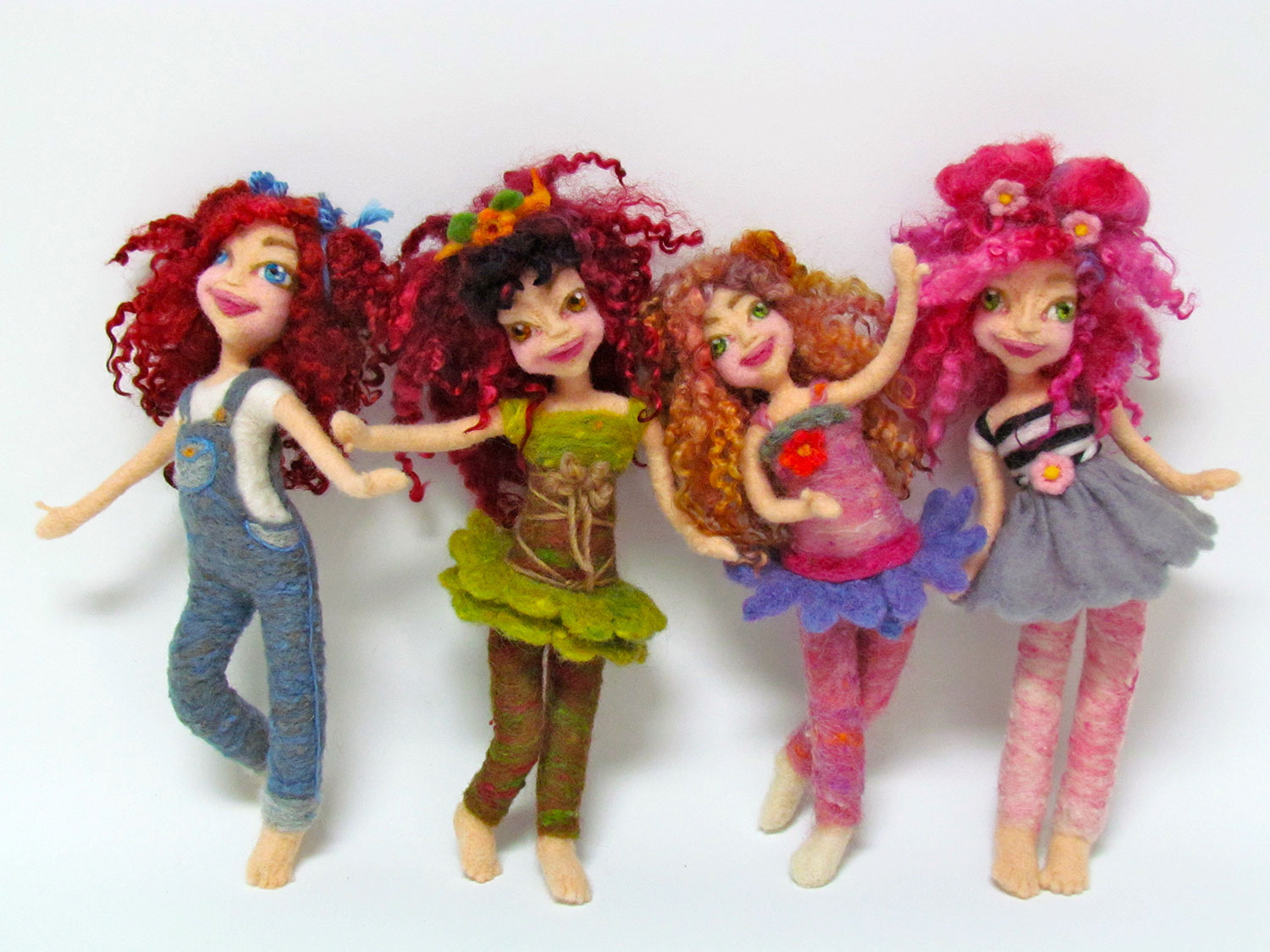 Create a 10 inch Pose-able Needle Felt Doll - Marie Antoinette Shabby Chic Style! w/ Colleen Spies