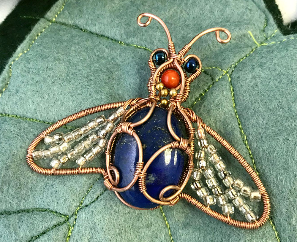 How to Make a Wire Work Beetle Pendant! LIVE with Nik Keintz