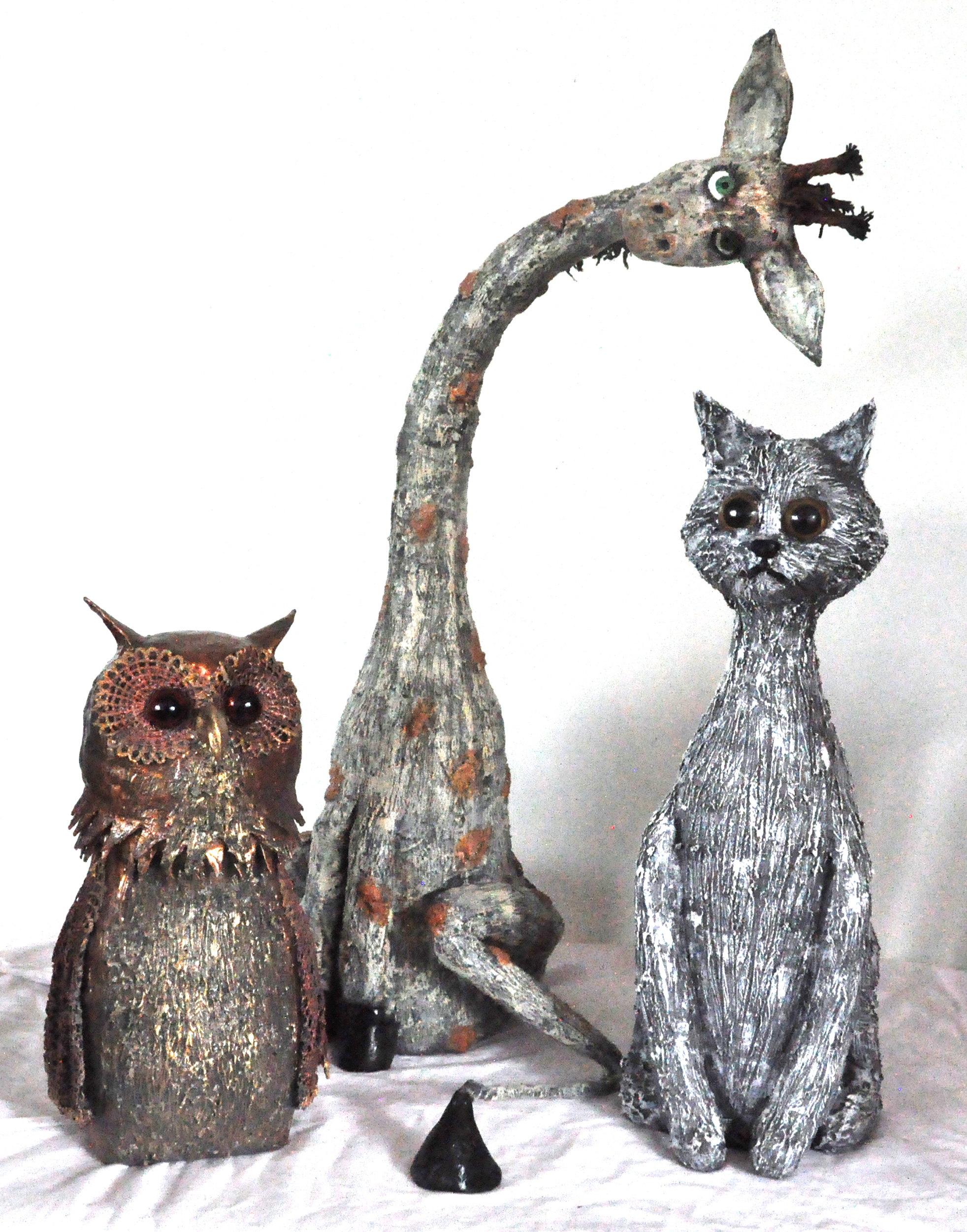 How to Upcycle Empty Bottles into Faux Stone Creatures! LIVE with Brenda Helfrich