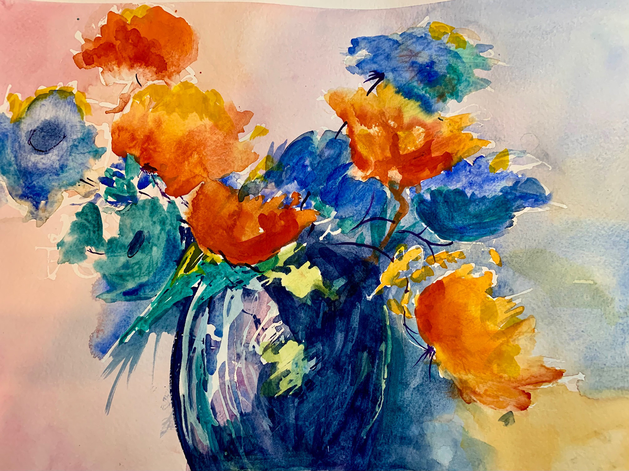 Let's Paint Flowers in Watercolor: Elegant Arrangements! LIVE w/ Valerie Kent