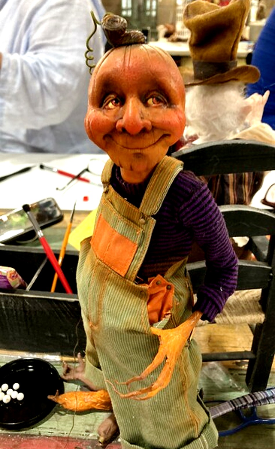 Sculpting a Unique Pumpkin Man in Polymer Clay! LIVE with Karen Baker