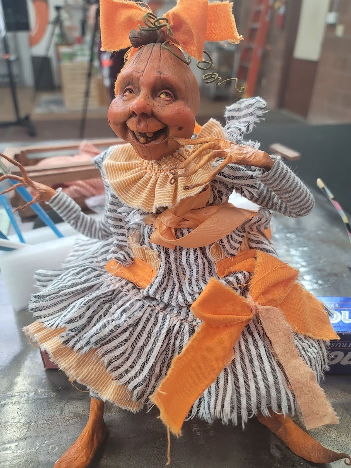 Sculpting a Unique Pumpkin Man in Polymer Clay! LIVE with Karen Baker